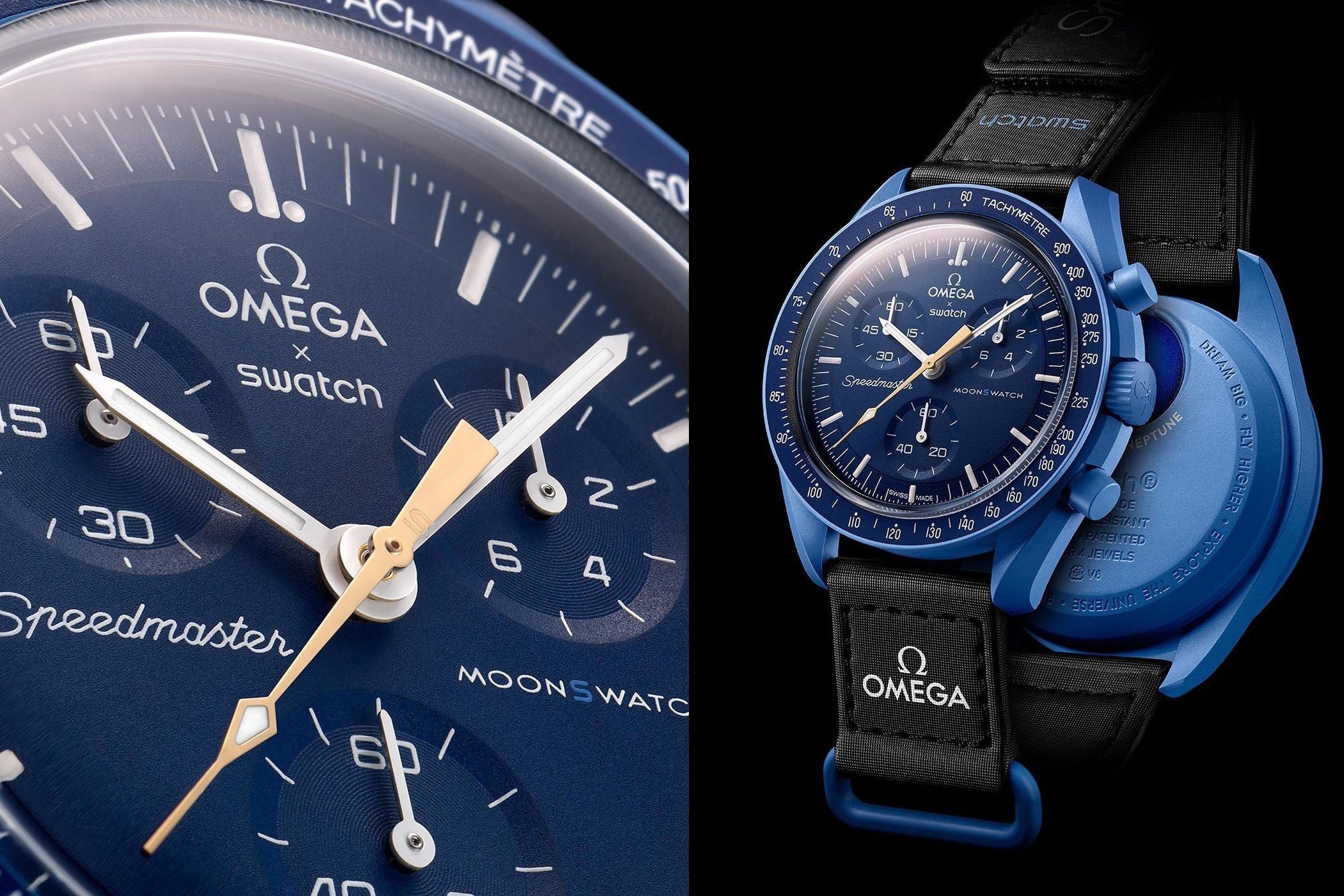 bioceramic Moonswatch Mission to Moonshine Gold – Neptune