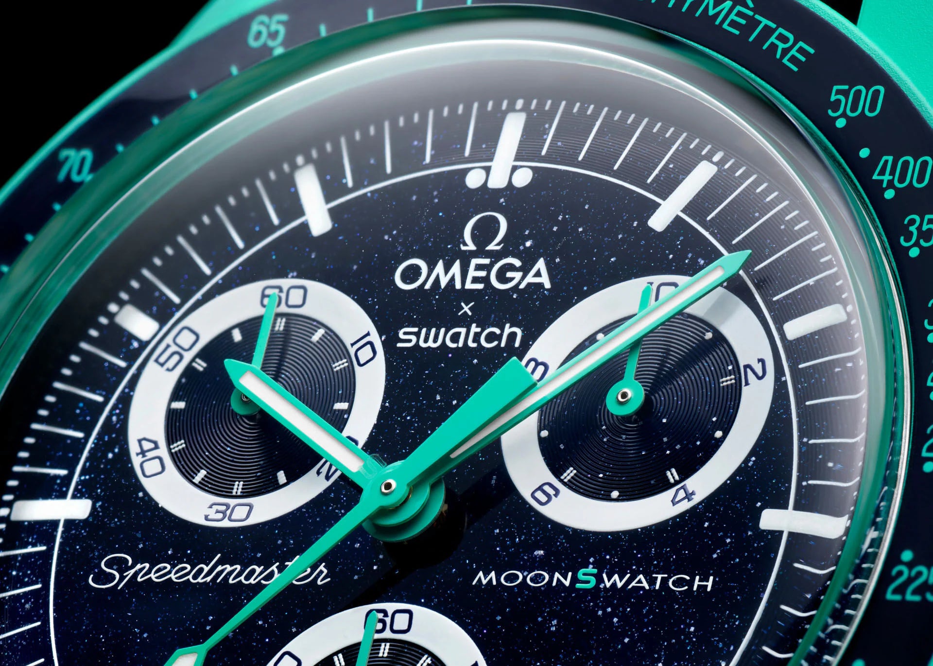 bioceramic Moonswatch MISSION ON EARTH - POLAR LIGHTS