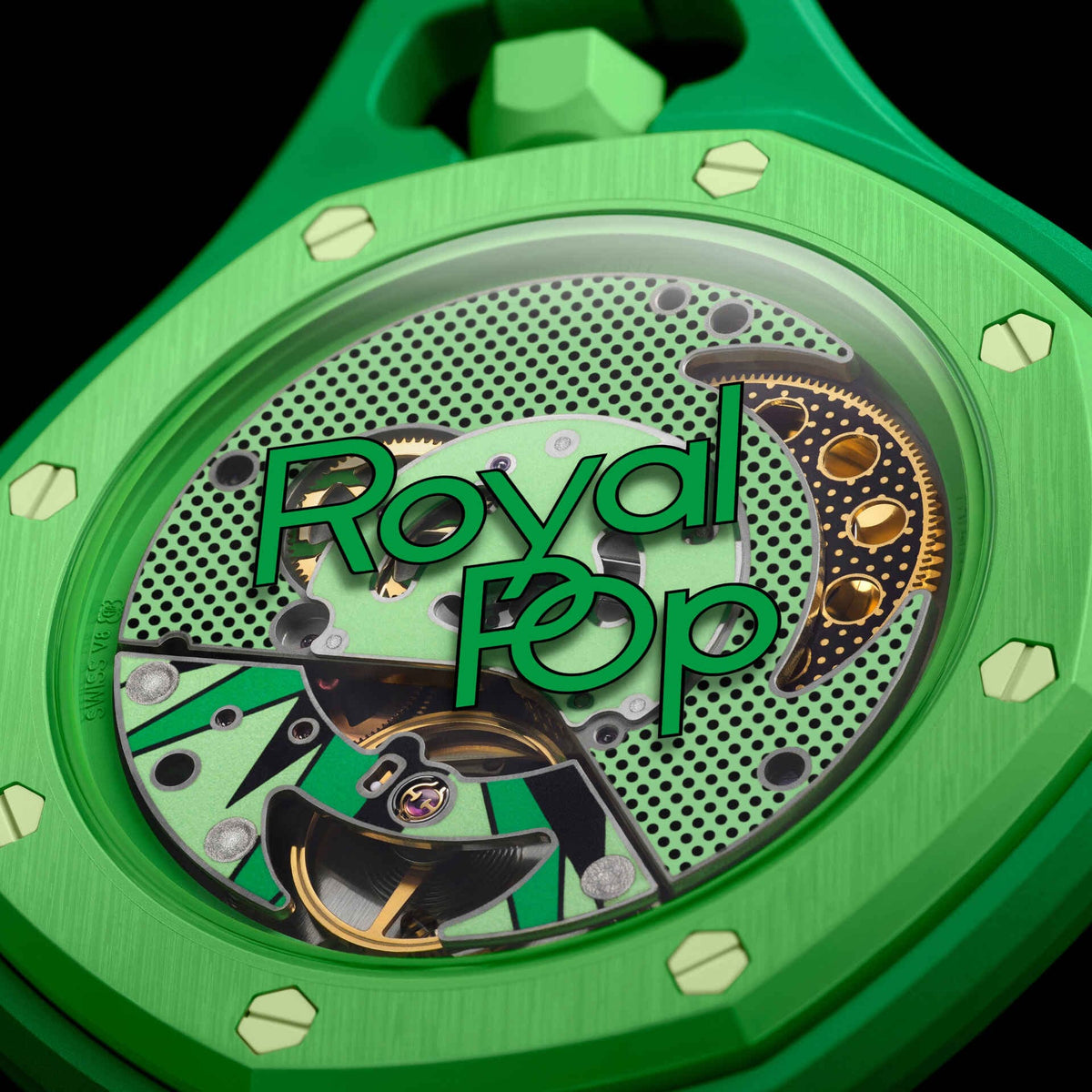 GREEN EIGHT Materiale della cassa SWATCH BIOCERAMIC Impermeabile 2 Bar Movimento Meccanico