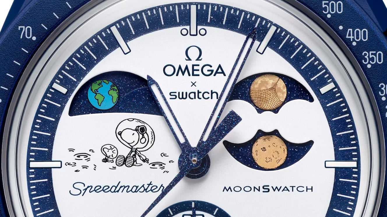 bioceramic Moonswatch MISSION TO EARTHPHASE - MOONSHINE GOLD (LUNA CON RETE) (USATO)