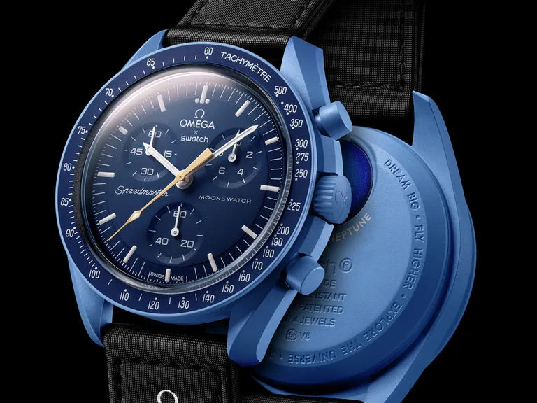 bioceramic Moonswatch Mission to Moonshine Gold – Neptune